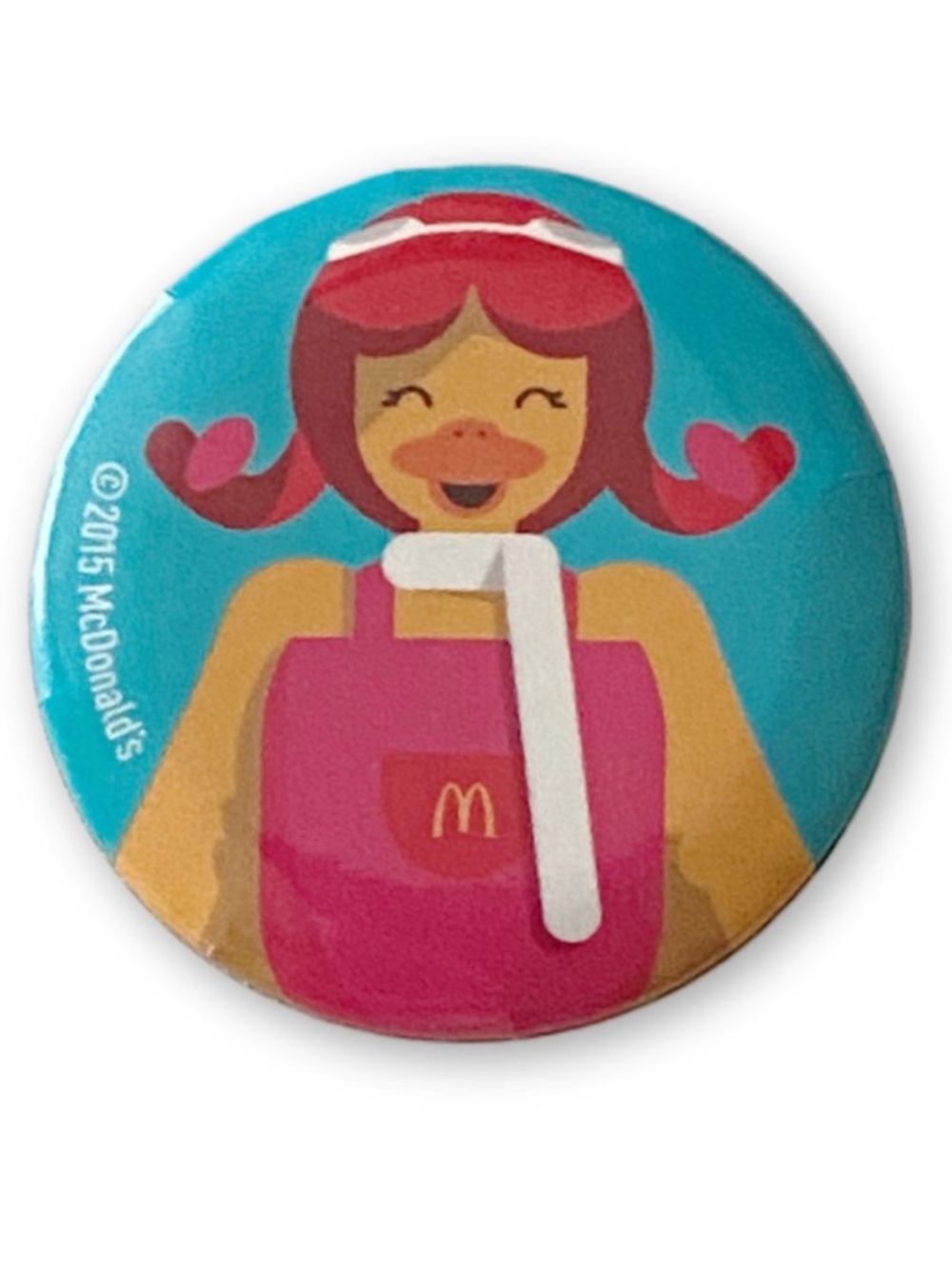 McDonald’s Pin Birdie Mascot Colorful Pop Art Icons 1.25” Pinback Button